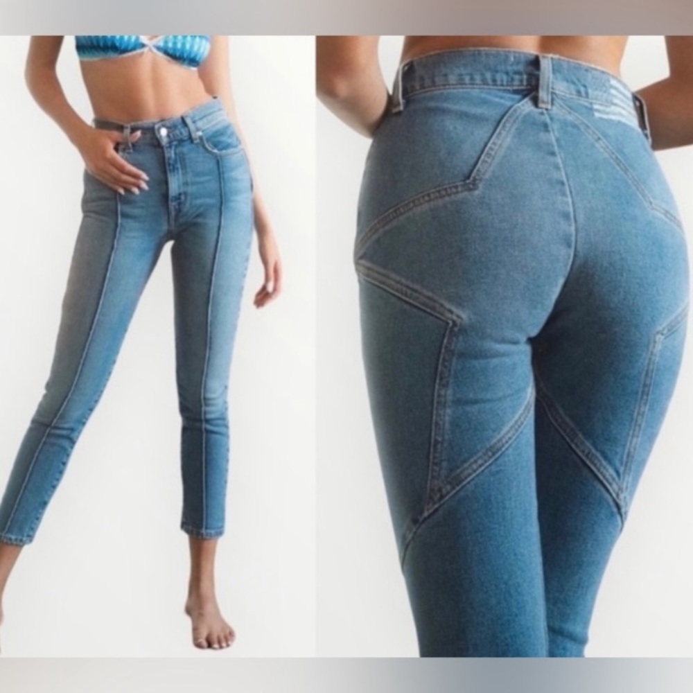 REVICE Women's High Rise Jeans - Indigo Blue